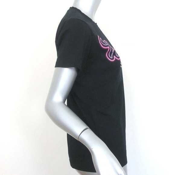 Isabel Marant Zaof Logo Tee Black Cotton Size Extra Small Short Sleeve Top - Picture 4 of 8